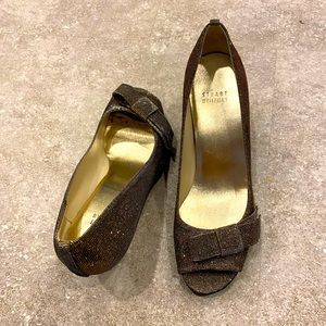 Stuart Weizman sparkly peeptoes